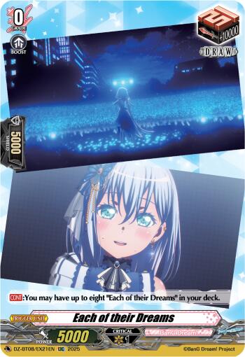 Image of Each of their Dreams (DZ-BT08/EX21EN) [Knights 0f Rebirth]