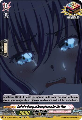 Image of End of a Camp of Acceptance for the Five (DZ-BT08/EX24EN) [Knights 0f Rebirth]