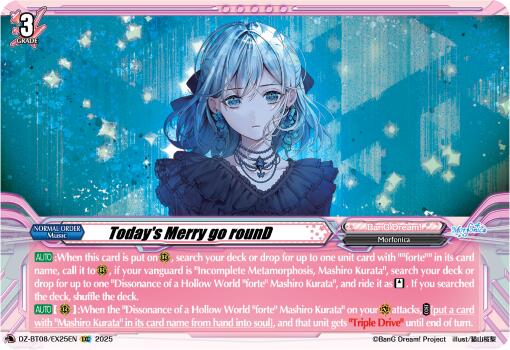 Image of Today's Merry go rounD (DZ-BT08/EX25EN) [Knights 0f Rebirth]