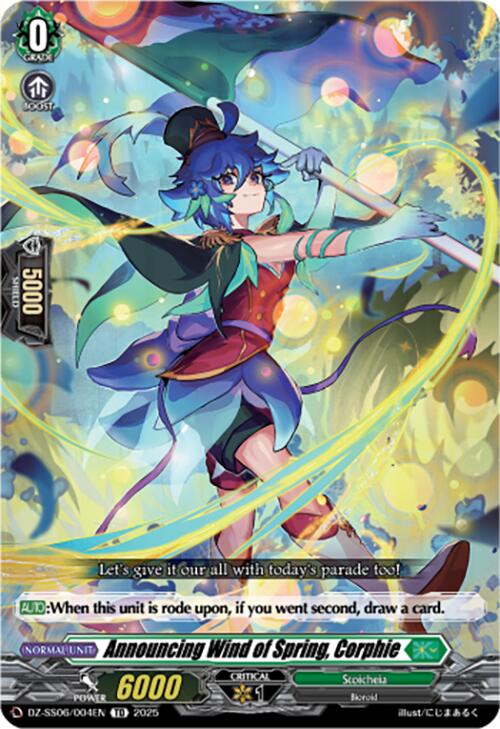 Image of Announcing Wind of Spring, Corphie (DZ-SS06/004EN) [Master Deckset -Urara Haneyama-]