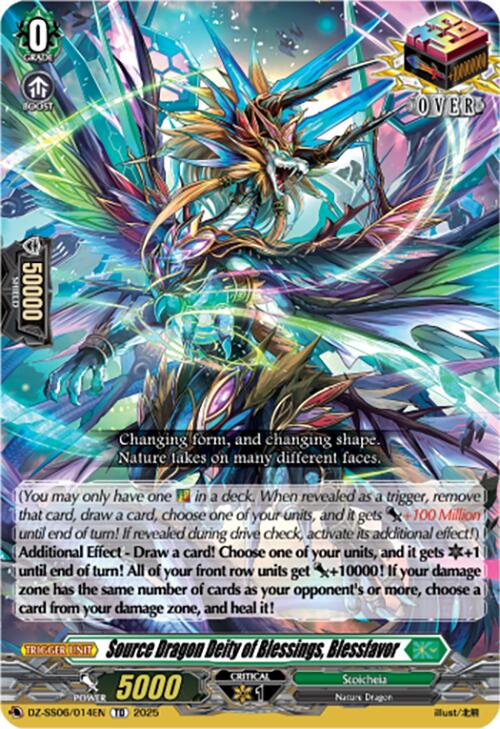 Image of Source Dragon Deity of Blessings, Blessfavor (DZ-SS06/014EN) [Master Deckset -Urara Haneyama-]