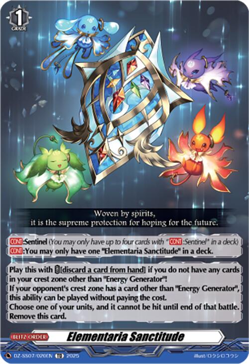 Image of Elementaria Sanctitude (DZ-SS07/020EN) [Master Deckset -Michiru Hazama-]