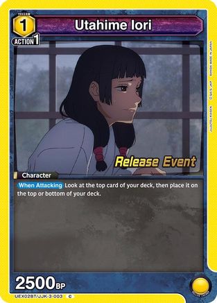 Image of Utahime Iori (UEX02BT/JJK-3-003) - UEX02BT Jujutsu Kaisen Vol2 Release Event Cards