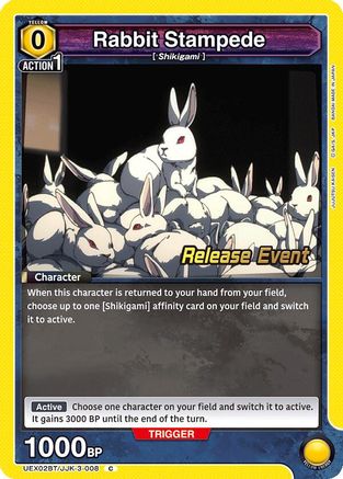 Image of Rabbit Stampede (UEX02BT/JJK-3-008) - UEX02BT Jujutsu Kaisen Vol2 Release Event Cards