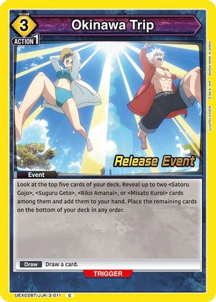 Image of Okinawa Trip (UEX02BT/JJK-3-011) - UEX02BT Jujutsu Kaisen Vol2 Release Event Cards