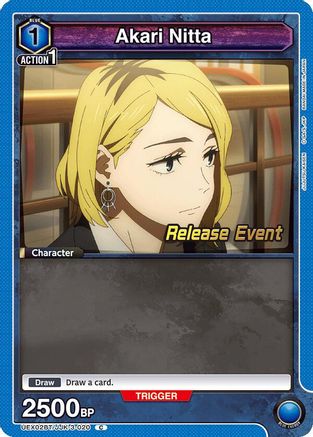 Image of Akari Nitta (UEX02BT/JJK-3-020) - UEX02BT Jujutsu Kaisen Vol2 Release Event Cards