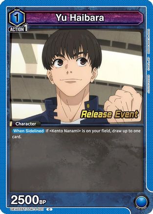 Image of Yu Haibara (021) (UEX02BT/JJK-3-021) - UEX02BT Jujutsu Kaisen Vol2 Release Event Cards