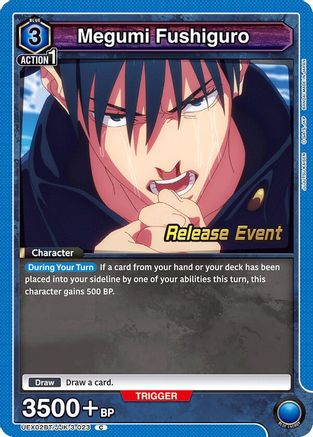 Image of Megumi Fushiguro (023) (UEX02BT/JJK-3-023) - UEX02BT Jujutsu Kaisen Vol2 Release Event Cards