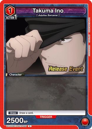 Image of Takuma Ino (UEX02BT/JJK-3-045) - UEX02BT Jujutsu Kaisen Vol2 Release Event Cards