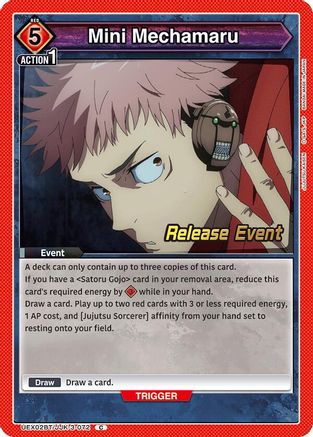 Image of Mini Mechamaru (UEX02BT/JJK-3-072) - UEX02BT Jujutsu Kaisen Vol2 Release Event Cards