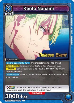Image of Kento Nanami (018) (UEX02BT/JJK-3-018) - UEX02BT Jujutsu Kaisen Vol2 Release Event Cards
