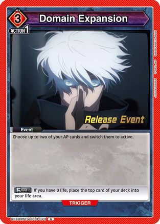 Image of Domain Expansion (UEX02BT/JJK-3-073) - UEX02BT Jujutsu Kaisen Vol2 Release Event Cards