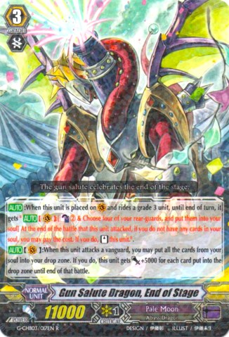 Image of Gun Salute Dragon, End of Stage (G-CHB03/017EN) [Rummy Labyrinth Under the Moonlight]