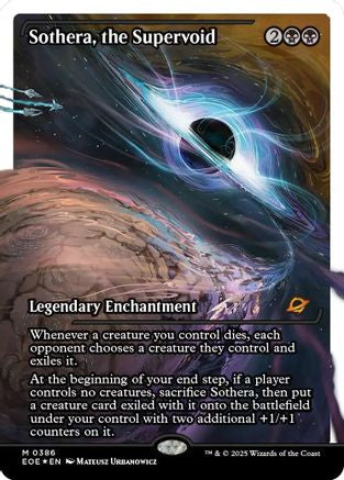 Image of Sothera, the Supervoid (Showcase Fracture Foil) (Japanese) [Edge of Eternities]