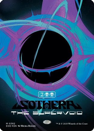 Image of Sothera, the Supervoid (Singularity Foil) [Edge of Eternities]