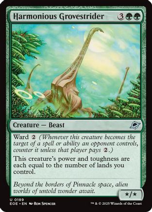 Image of Harmonious Grovestrider [Edge of Eternities]