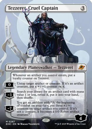 Image of Tezzeret, Cruel Captain (Borderless) [Edge of Eternities]