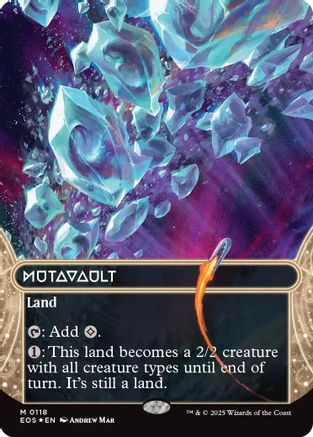 Image of Mutavault (0118) (Borderless) (Galaxy Foil) [Edge of Eternities: Stellar Sights]