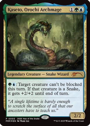Image of Kaseto, Orochi Archmage (Year of the Snake 2025) [Standard Showdown Promos]