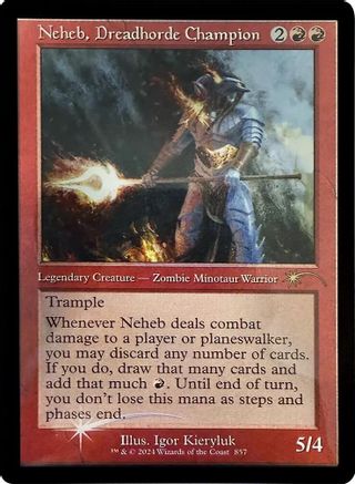 Image of Neheb, Dreadhorde Champion (Retro Frame) [Secret Lair Drop Series]