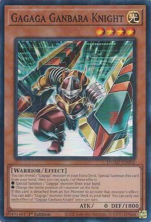 Image of Gagaga Ganbara Knight [DUAD-EN002] Super Rare