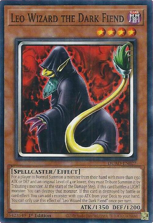 Image of Leo Wizard the Dark Fiend [DUAD-EN027] Common