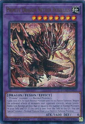 Image of Primite Dragon Nether Berzelius [DUAD-EN035] Ultra Rare