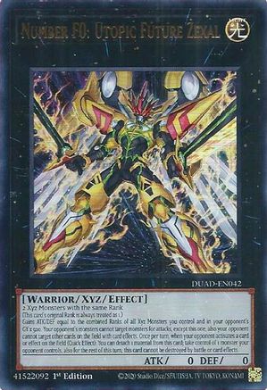 Image of Number F0: Utopic Future Zexal [DUAD-EN042] Ultra Rare