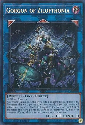 Image of Gorgon of Zilofthonia [DUAD-EN050] Secret Rare