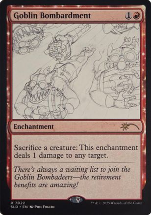 Image of Goblin Bombardment (7022) [Secret Lair Drop Series]