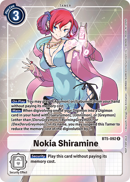 Image of Nokia Shiramine [BT5-092] (Buy-A-Box Promo) [Battle of Omni Promos]