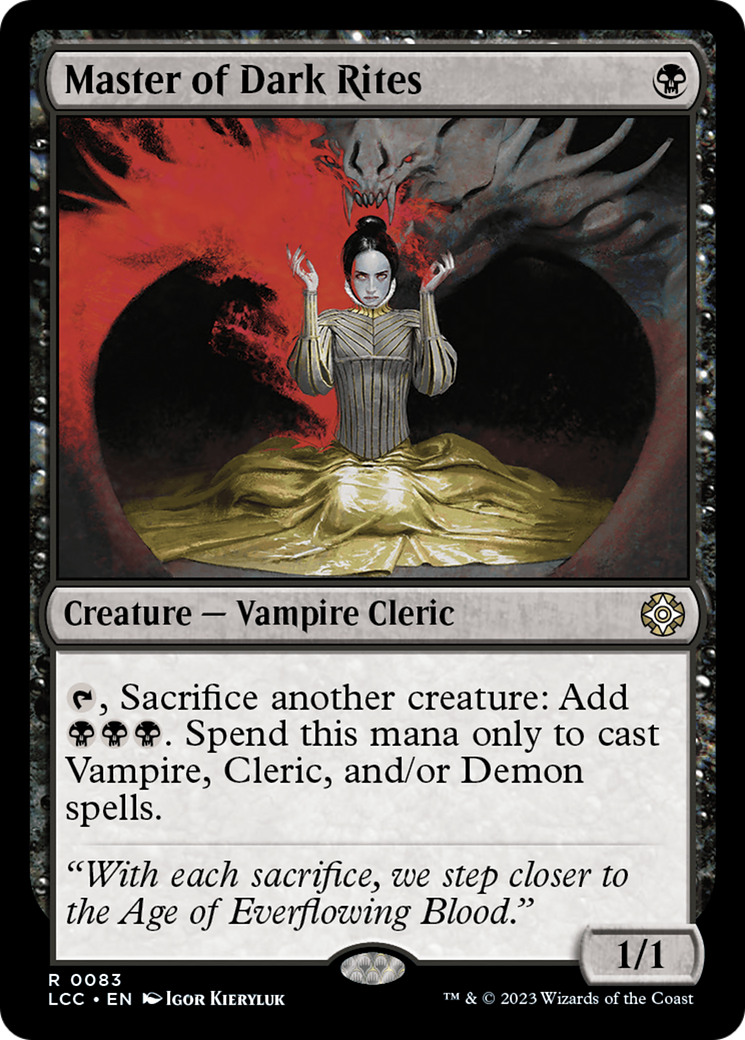 Image of Master of Dark Rites [The Lost Caverns of Ixalan Commander]