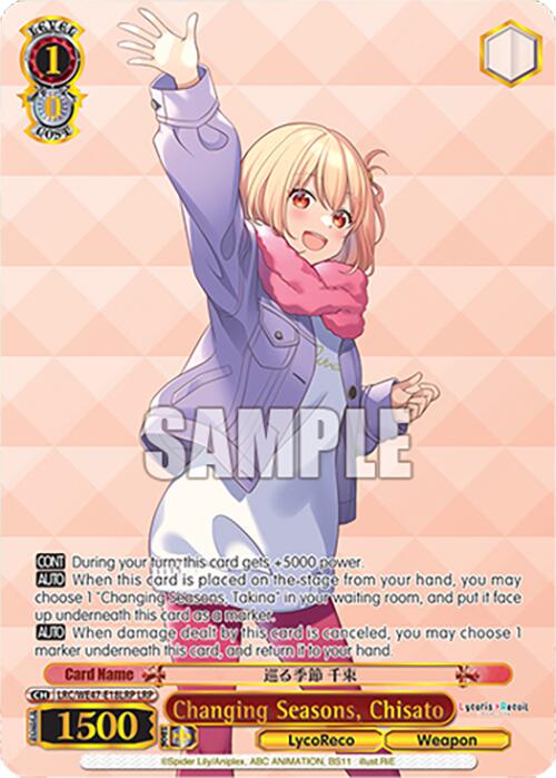 Image of Changing Seasons, Chisato (LRC-WE47-E18LRP LRP) [Lycoris Recoil Premium Booster]