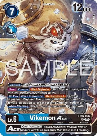 Image of Vikemon ACE [BT16-026] (Cyber Eden Release Event Participant) [Cyber Eden]