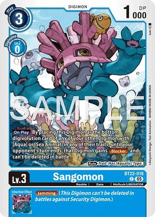 Image of Sangomon [BT22-018] [Cyber Eden]