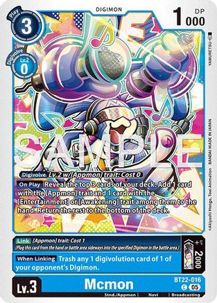 Image of Mcmon [BT22-016] [Cyber Eden]