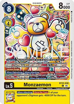 Image of Monzaemon [BT22-038] [Cyber Eden]
