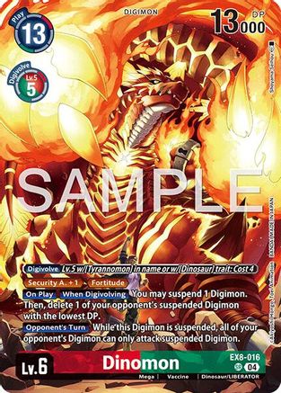 Image of Dinomon [EX8-016] (Digimon Liberator Debuggers set) [Chain of Liberation]