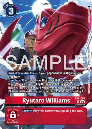 Image of Ryutaro Williams [EX8-065] (Digimon Liberator Debuggers Set) [Chain of Liberation]