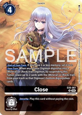 Image of Close [EX8-067] (Digimon Liberator Debuggers Set) [Chain of Liberation]