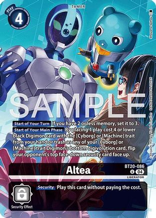 Image of Altea [BT20-086] (Digimon Liberator Debuggers Set) [Release Special Booster Ver.2.5 Promos]