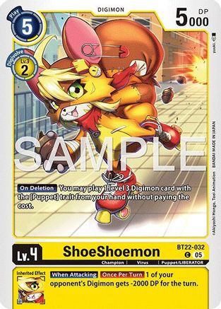 Image of ShoeShoemon [BT22-032] [Cyber Eden]