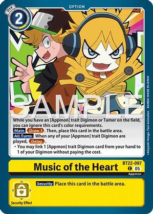 Image of Music of the Heart [BT22-097] [Cyber Eden]