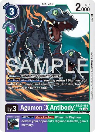 Image of Agumon [BT22-068] (X Antibody) [Cyber Eden]
