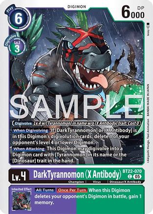 Image of Dark Tyrannomon [BT22-070] (X Antibody) [Cyber Eden]