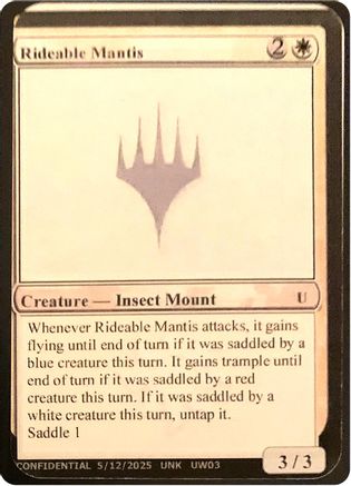 Image of Rideable Mantis [Unknown Event]