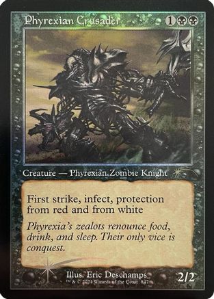Image of Phyrexian Crusader (Retro Frame) [Secret Lair Drop Series]