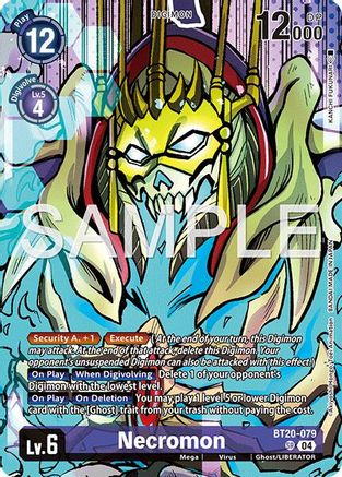 Image of Necromon [BT20-079] (Digimon Liberator Debuggers Set) [Release Special Booster Ver.2.5 Promos]