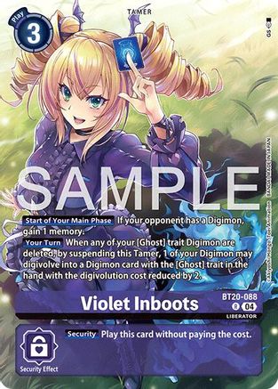 Image of Violet Inboots [BT20-088] - BT20-088 (Digimon Liberator Debuggers Set) [Release Special Booster Ver.2.5 Promos]