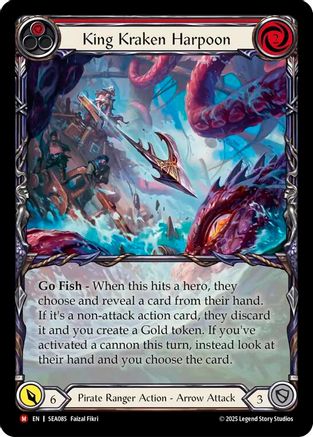 Image of King Kraken Harpoon (Extended Art) [SEA085] (High Seas)  Rainbow Foil